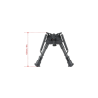 BIPIED 6-9 CARBON GRENADIERE RAIL PICATINNY PIEDS RETRACTABLES