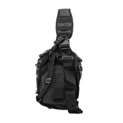 Sac bandoulière airsoft Corso - Nylon tactique - Fermetures velcro - Noir