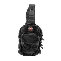 Sac bandoulière airsoft Corso - Nylon tactique - Fermetures velcro - Noir