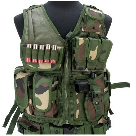 VESTE TACTIQUE MESH WOODLAND