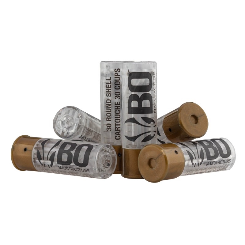 PACK DE 6 CARTOUCHES FUSIL À POMPE AIRSOFT BO/FABARM CLEAR