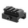 RÉHAUSSE RAIL PICATINNY QD 3 SLOTS