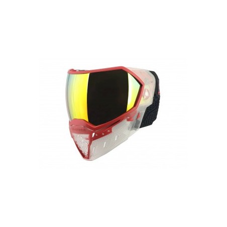 MASQUE EVS CRYSTAL SE CLEAR/RED AVEC LENTILLE FIRE MIRROR