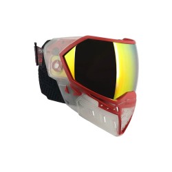 MASQUE EVS CRYSTAL SE CLEAR/RED AVEC LENTILLE FIRE MIRROR