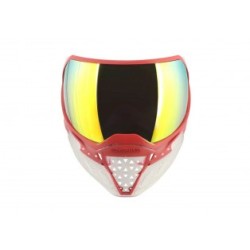 MASQUE EVS CRYSTAL SE CLEAR/RED AVEC LENTILLE FIRE MIRROR