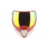 MASQUE EVS CRYSTAL SE CLEAR/RED AVEC LENTILLE FIRE MIRROR
