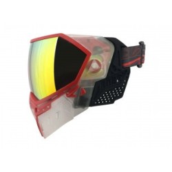 MASQUE EVS CRYSTAL SE CLEAR/RED AVEC LENTILLE FIRE MIRROR