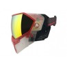 MASQUE EVS CRYSTAL SE CLEAR/RED AVEC LENTILLE FIRE MIRROR