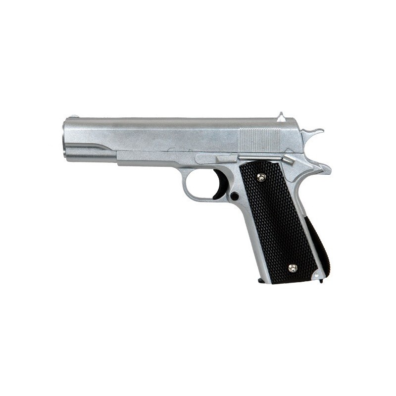 RÉPLIQUE PISTOLET À RESSORT GALAXY G13S SILVER FULL METAL