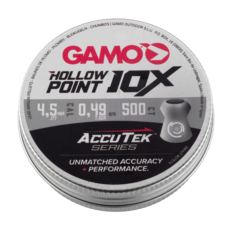 PLOMBS GAMO HOLLOW POINT ACCUTEK 4.5MM