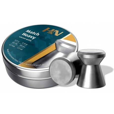 H&N 500 plombs 4.5mm Heavy Match