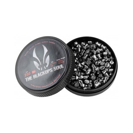 PLOMBS THE BLACK OPS SOUL À TÊTE POINTUE CAL. 5,5 MM