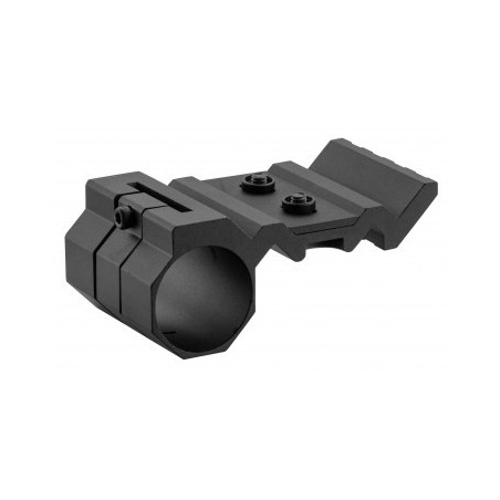 MONTAGE LAMPE ET PICATINNY 45 DEGRÉS EN ALUMINIUM