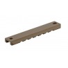 KIT DE 2 RAILS PICATINNY 7 SLOTS TAN G608 - SLV36C