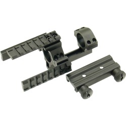 ANNEAUX DE MONTAGE RIS MONOBLOC AVEC KIT TRIPLE RAILS RIS - UTG