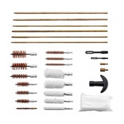 COFFRET DE NETTOYAGE POUR CANONS ARMES D'ÉPAULE ET DE POINGS (34 PIÈCES)