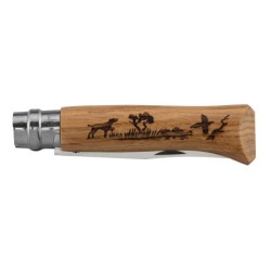 COUTEAU OPINEL 8 INOX CHIEN CHÊNE