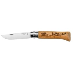 COUTEAU OPINEL 8 INOX SANGLIER CHÊNE