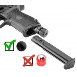 PISTOLET CONCORDE DEFENDER CO2 CAL. 50 À BALLES CAOUTCHOUC