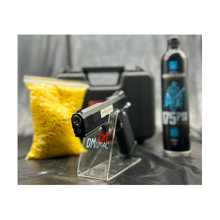 Réplique GBB hi-capa noir/silver Golden Eagle