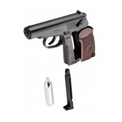 PISTOLET CO2 CULASSE FIXE BORNER PM49 MAKAROV CAL. 4.5MM BB'S