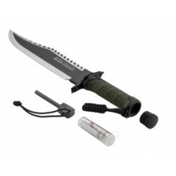 K25 COUTEAU DE SURVIE CORDE + ALLUME-FEU + ÉTUI