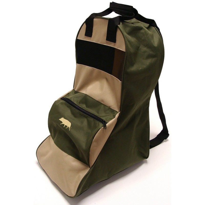 SAC À BOTTES BRODÉ SANGLIER