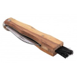 COUTEAU DE CUEILLEUR EN BOIS D’OLIVIER AVEC ANNEAU