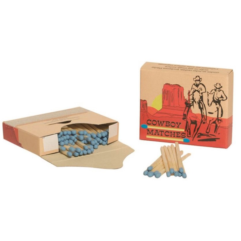 LOT DE 5 BOÎTES DE 100 ALLUMETTES COWBOY