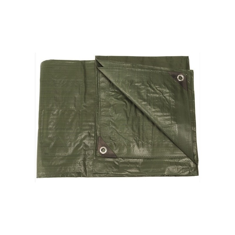 BÂCHE AGRICOLE OLIVE 2.85X4 M AVEC OEILLETS