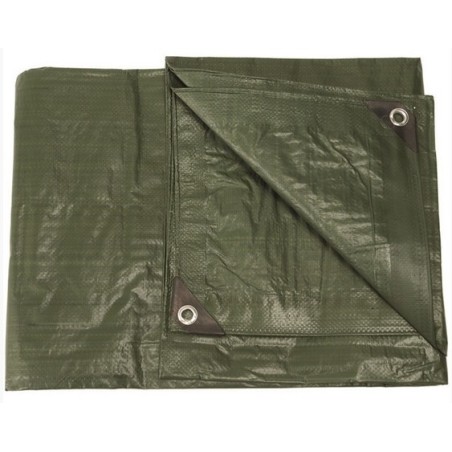 BÂCHE AGRICOLE OLIVE 2.85X4 M AVEC OEILLETS