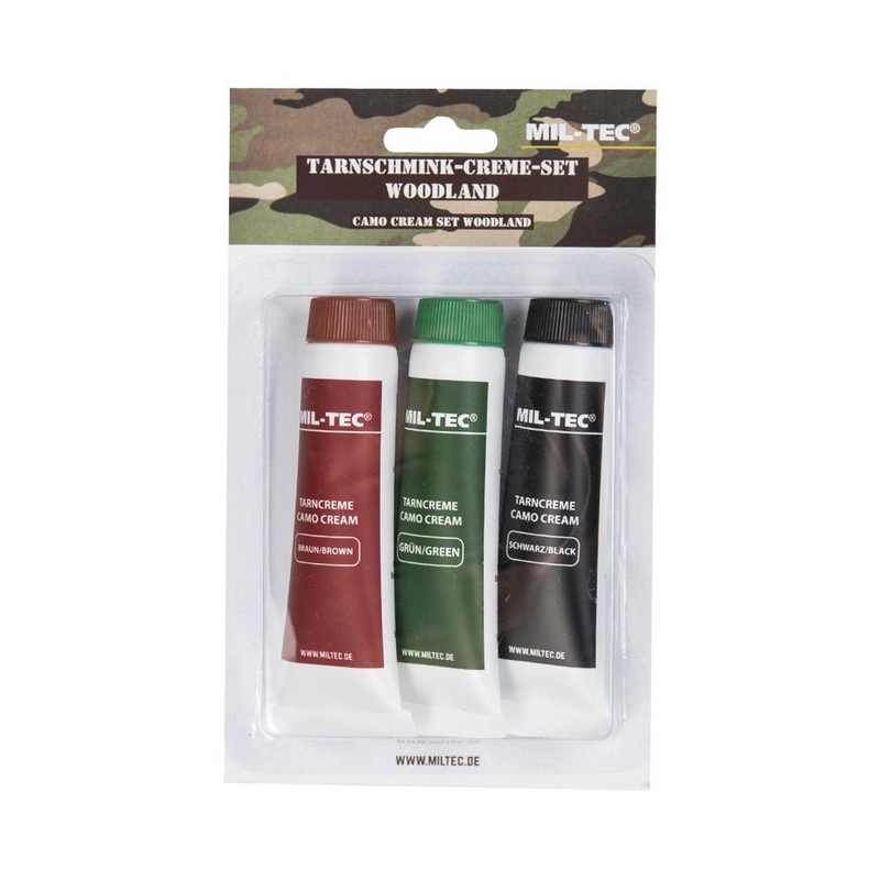 Set de 3 tubes de grimage camo