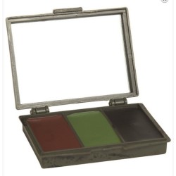 Palette grimage camo 3 couleurs avec miroir