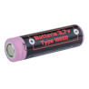 Batteries rechargeables Li-Ion 3.7 V type 18650