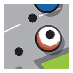 Lot de 8 cibles course de voitures