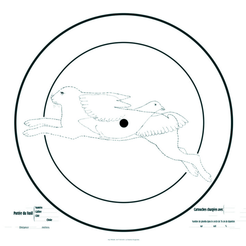 CIBLE D'ESSAI POUR FUSIL 90X90