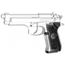 Réplique pistolet M92 gaz  Argent GNB - Airsoft