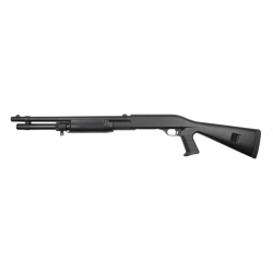 FUSIL A POMPE 6MM M3 LONG RESSORT NOIR - Airsoft