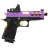 Pistolet Lancer Tactical Stryk Hi-Capa 4.3 Violet/Or + RMR - Airsoft