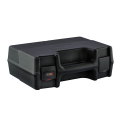 Mallette noire pour armes de poing avec fermeture à code