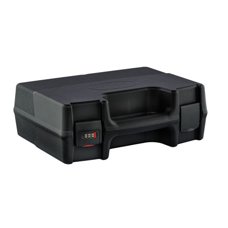 Mallette noire pour armes de poing avec fermeture à code