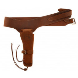 Ceinturon Confederation State  - 110 cm - Marquage CS + holster