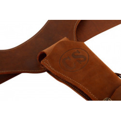 Ceinturon Confederation State  - 110 cm - Marquage CS + holster