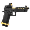 Pistolet Lancer Tactical HERACLES Hi-Capa 5.1 Noir/Gold RMR - Airsoft