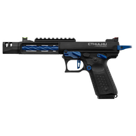 " Précommande " Pistolet GBB Lancer Tactical CTHULHU airsoft noir/bleu - Airsoft