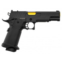 Pistolet GBB Golden Eagle Hi-Capa 5.1 Noir/Gold airsoft