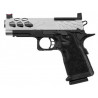 Pistolet Airsoft GBB Stryk Hi-Capa 4.3 Silver Lancer Tactical
