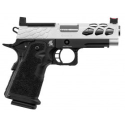 Pistolet Airsoft GBB Stryk Hi-Capa 4.3 Silver Lancer Tactical