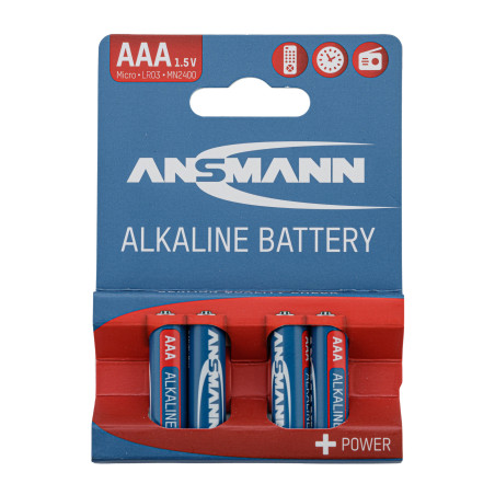 Piles alcalines LR03 AAA - Ansmann