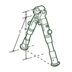 Bi-pied UTG sur canon montage / démontage rapide